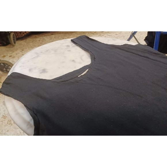 Basic Editions Womens Tank Top XL Purple Decorated Neckline - Picture 4 of 4